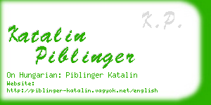 katalin piblinger business card